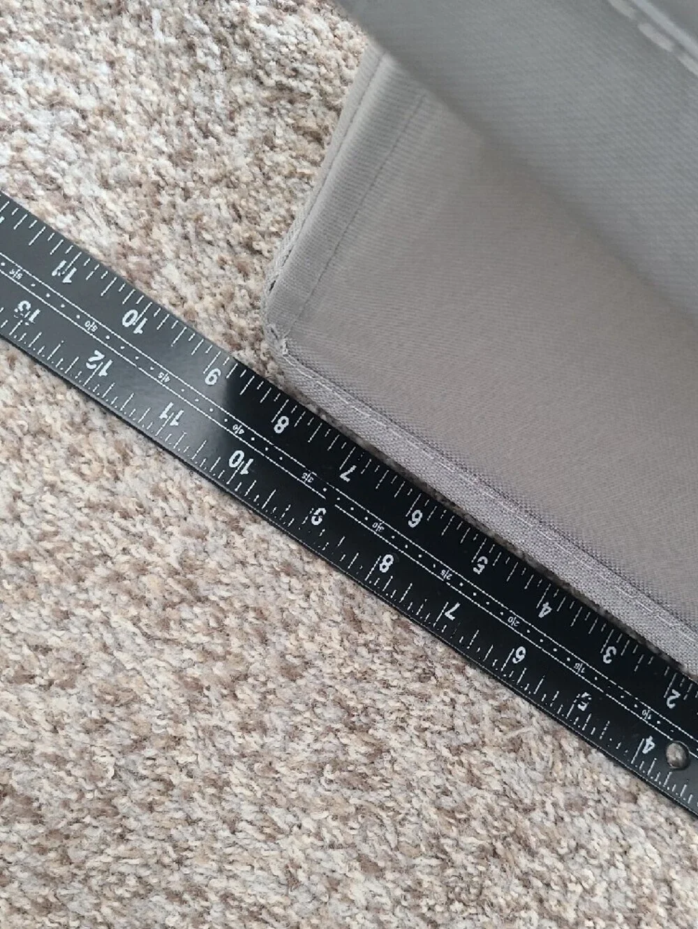 Narrow Gray Fabric Storage Bin - Home Organizer